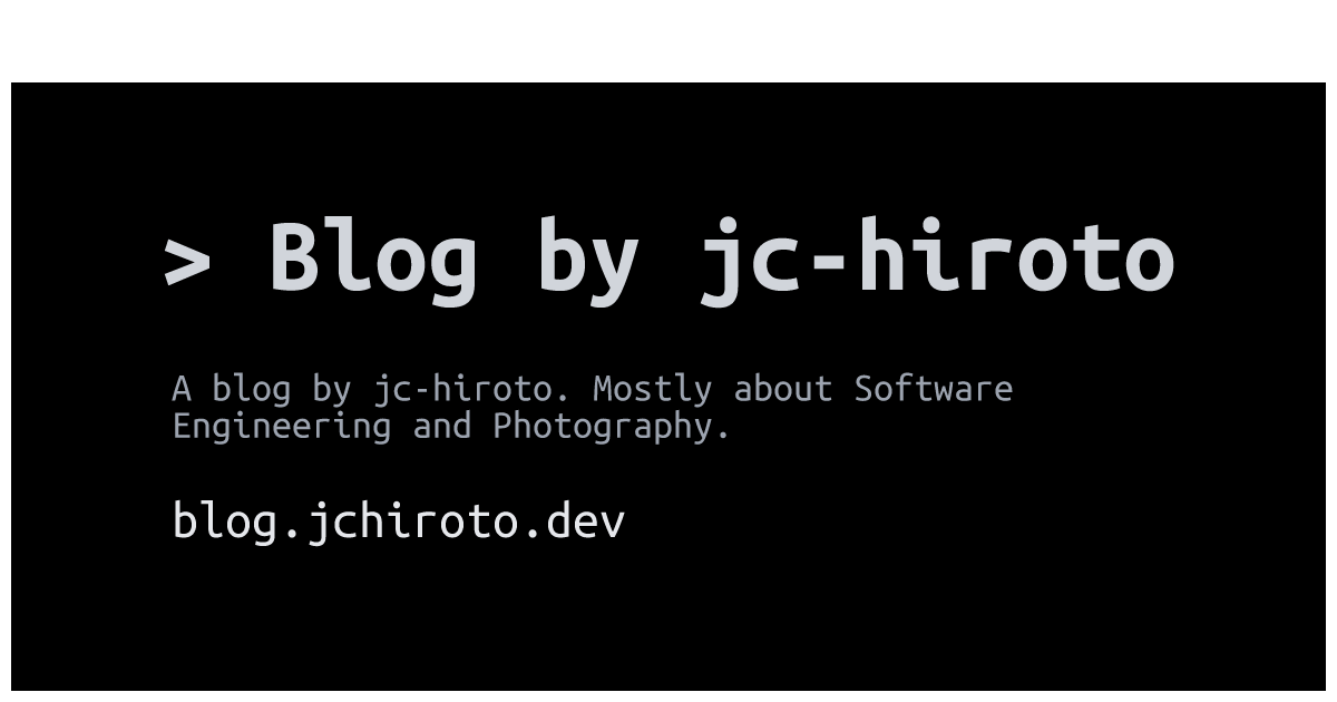 Blog by jc-hiroto